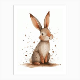 Beveren Rabbit Nursery Illustration 2 Art Print
