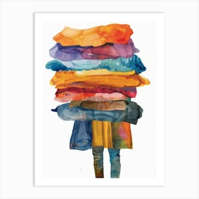 Stack Of Clothes 5 Art Print