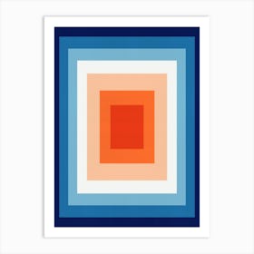 Modern gradient geometry 1 Art Print