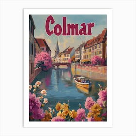 Aihrgdesign A Mid Century Modern Travel Poster For Colmar Sho Beec615a 99f1 4440 9bbe 5ae7fa161e1f 0 Art Print