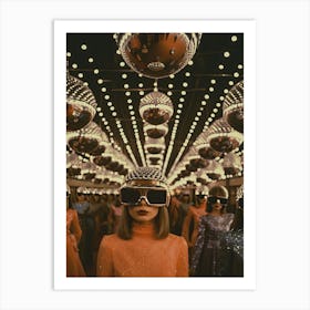 Disco Ball Party Rothschilds Surreal Style 1 Art Print
