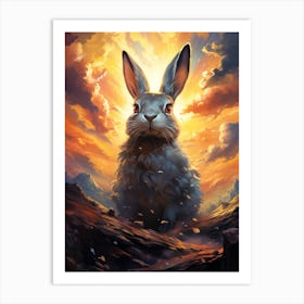 Rabbit In The Sky Art Print