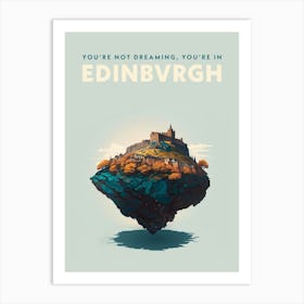 Edinburgh Retro Tourism Art Print