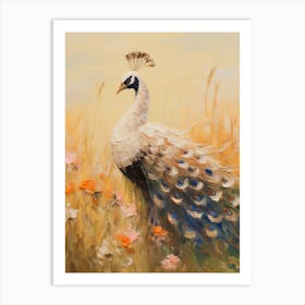 Bird Painting Peacock 3 Art Print