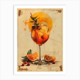 Aperol Spritz Art Print 410 Art Print