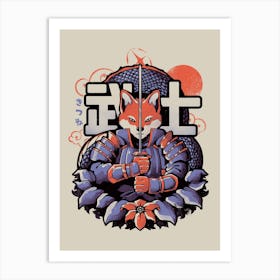Samurai Fox Art Print
