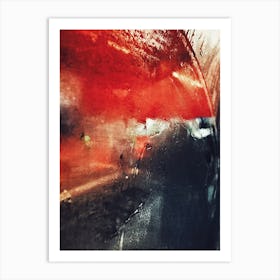 Abstract Red Art Print