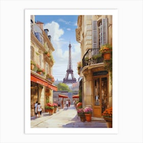 Paris Street Scene Art Print