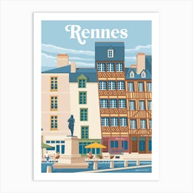 Rennes Bretagne, France Art Print