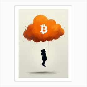 Bitcoin Cloud 4 Art Print