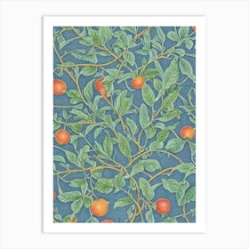 Common Persimmon 2 tree Vintage Botanical Art Print