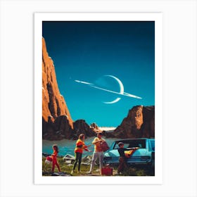 Trip To The Montains Art Print