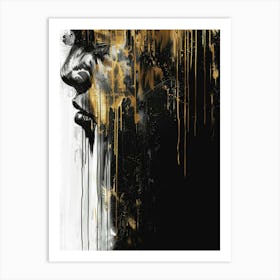 Black And Gold 57 Art Print