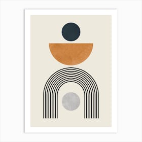 Circles and lines 10 1 Art Print