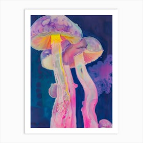 Mushroom Painting Art Print