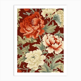 Floral Wallpaper 326 Art Print