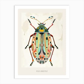 Colourful Insect Illustration Flea Beetle 7 Poster Art Print