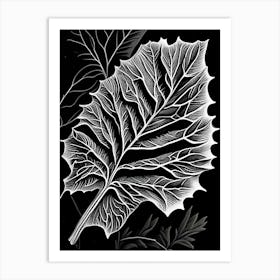 Sorrel Leaf Linocut Art Print