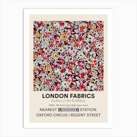 Poster Jasmine Jive Bloom London Fabrics Floral Pattern 5 Art Print