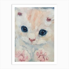 Kitten With Blue Eyes Art Print