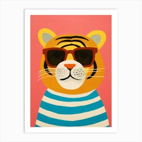 Little Tiger 1 Wearing Sunglasses Art Print