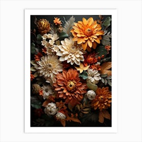 Autumn Flowers 2 Art Print