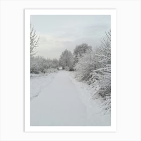 Snowy Path Art Print