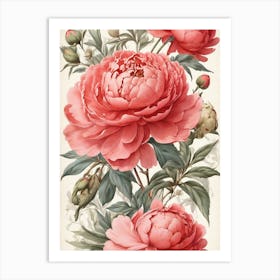 Pink Peonies 3 Art Print