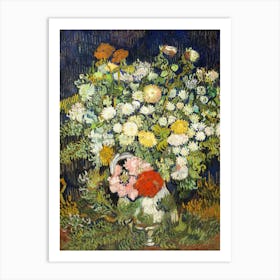 Daisies In A Vase 6 Art Print