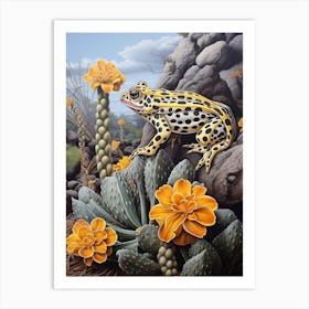 Pacman Frog Botanical 4 Art Print