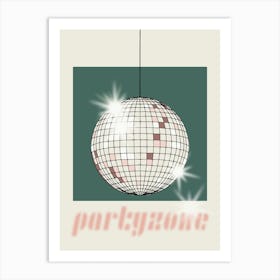 Celebrate The 80s Partyzone Green Art Print