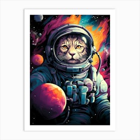 Cat In Space 1 Art Print