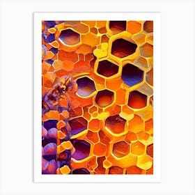 Close Up Of Honeycomb  3 Painting Art Print