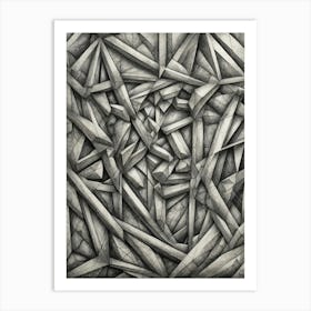 Abstract Geometric Drawing Art Print