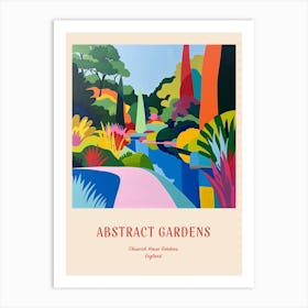 Colourful Gardens Chiswick House Gardens United Kingdom 3 Red Poster Art Print