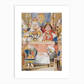 The Trial Of The Knave Of Hearts From Through The Looking Glass Art Print