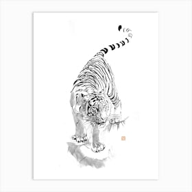 Tiger kakemono Art Print