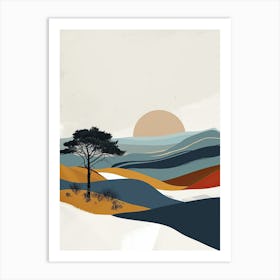 Landscape Boho 1 Art Print