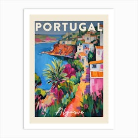 Algarve Portugal 2 Fauvist Painting  Travel Poster Art Print