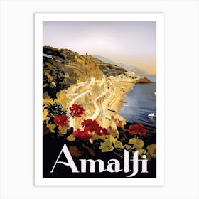 Beautiful Amalfi Coast, Italy Art Print