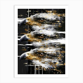 Three Eagles Art Print