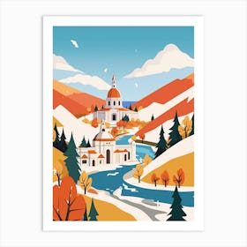 Serbia 3 Travel Illustration Art Print