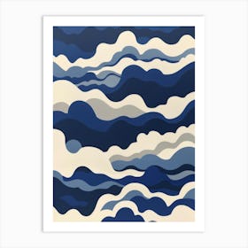 Blue Clouds 1 Art Print