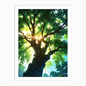 Tree In The Forest Art Print