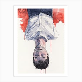 Blood Splatter Art Print