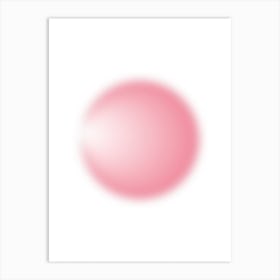 Pink Sphere Art Print
