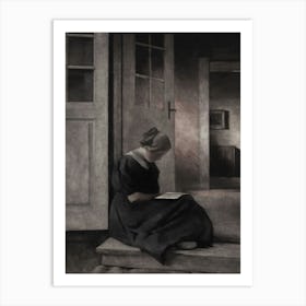 Woman Reading Art Print