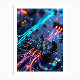 Computer Circuit Board 3 Art Print