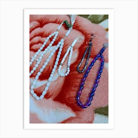 Bead Necklaces Art Print