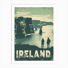 Travel Poster For Ireland Small Art Print